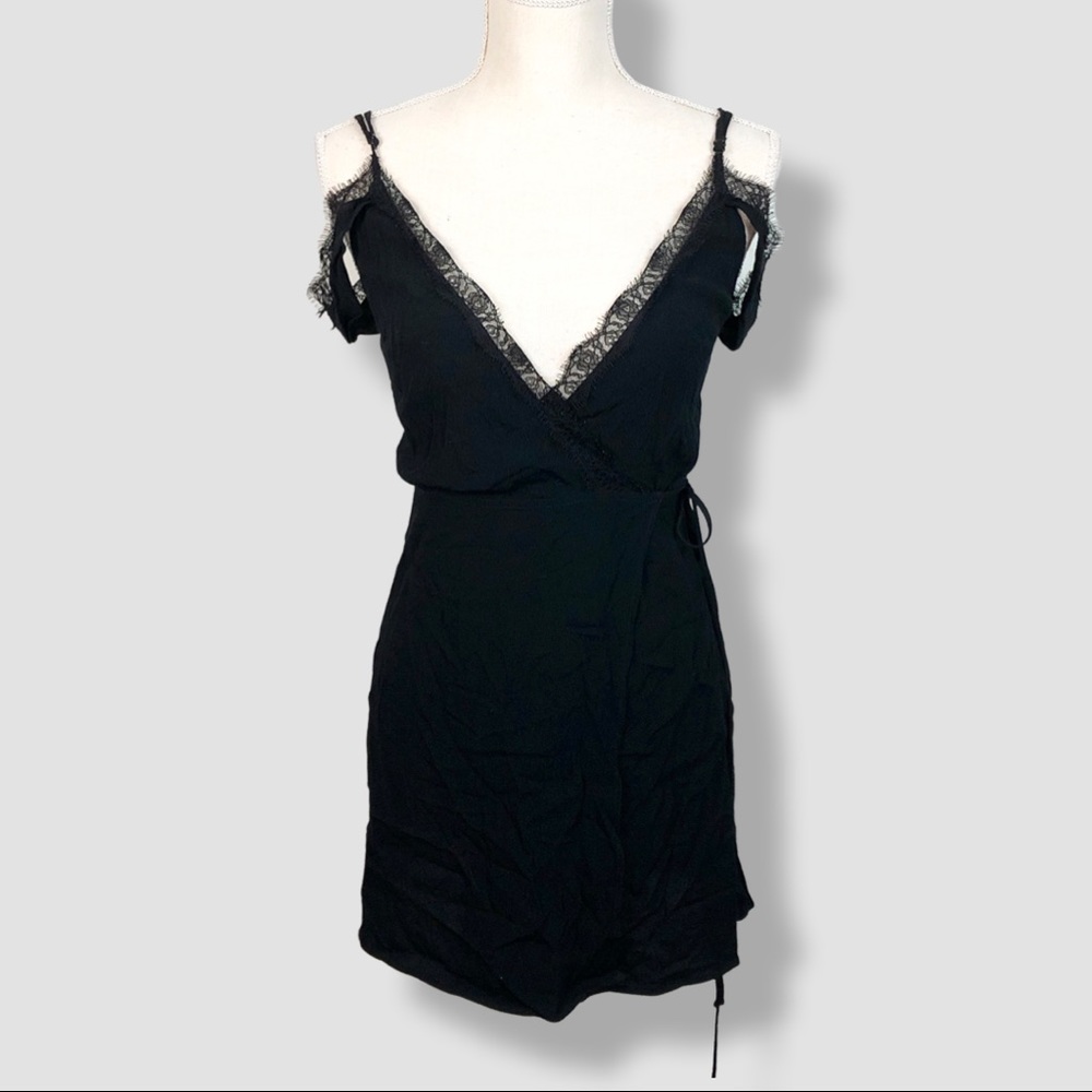 REFORMATION mini wrap dress